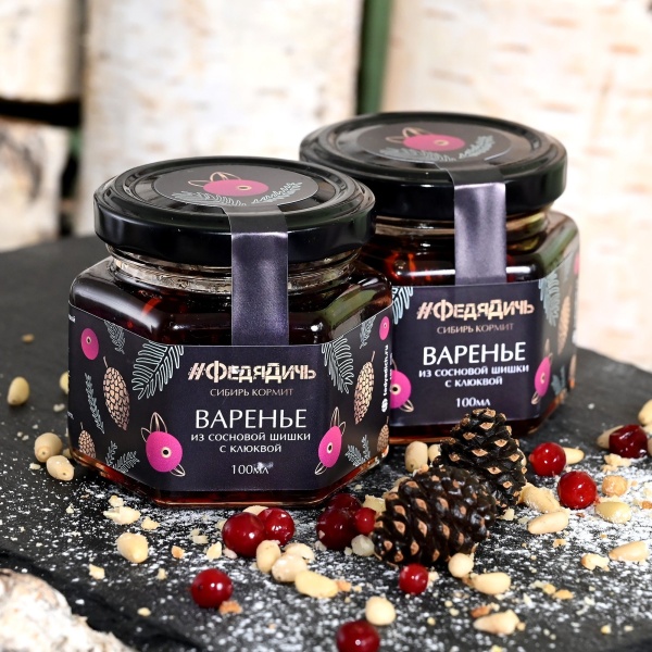 Варенье из сосновых шишек с клюквой « ФедяДичь»