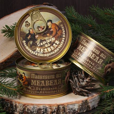 Паштет из мяса медведя «Охотничьи гастрономические изыски»