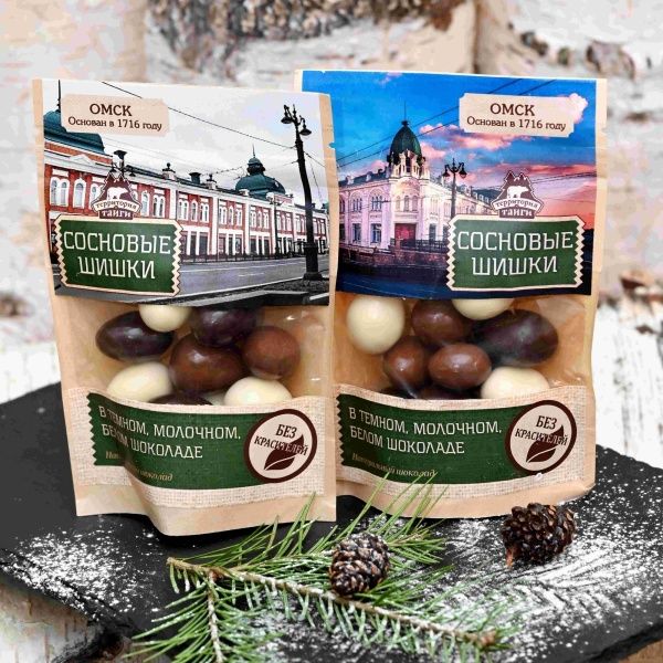 Драже Сосновая шишка ассорти "Омск"