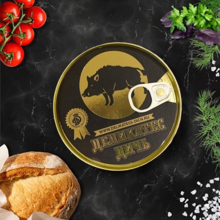 Тушеное мясо кабана