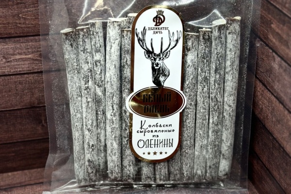 Колбаски «Белый олень», сыровяленные