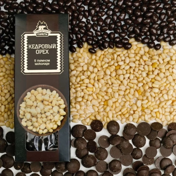 Фото Драже Кедровый орех в темном шоколаде от магазина FedyaDich.ru