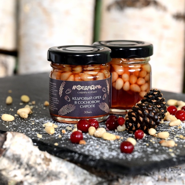 Кедровый орех в сосновом сиропе «ФедяДичь» 30мл