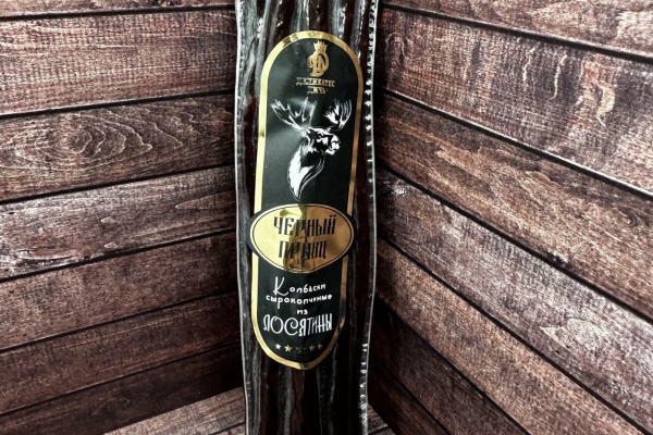 Колбаски  сырокопченые "Черный принц" из Лосятины